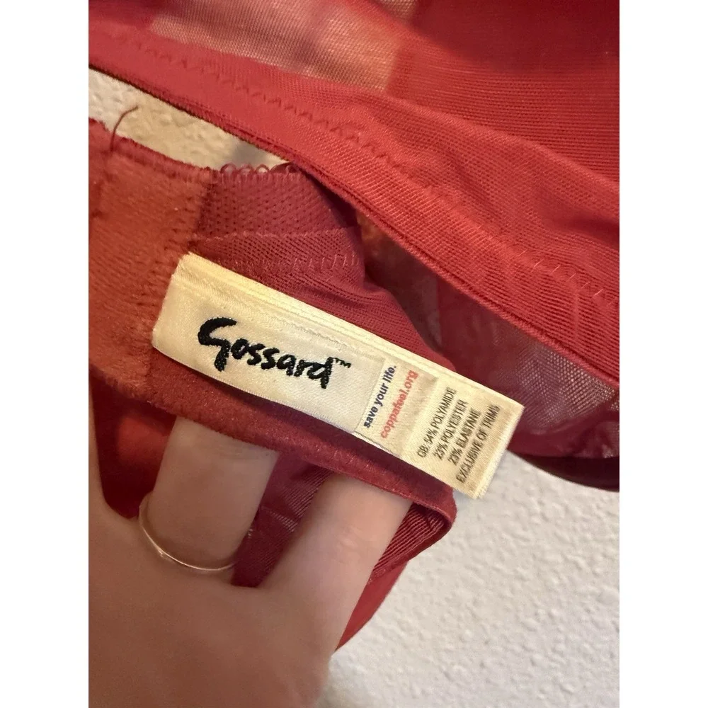 Gossard Glossies Lace Size 38I Sheer Molded Bra Non-Padded Underwired  13001